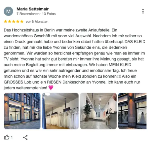 Brautmodengeschäft Berlin Steglitz Google Bewertung Brautmodengeschäft Berlin Steglitz Google Bewertung