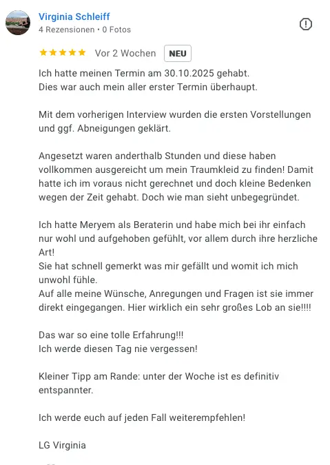 Brautmode Berlin Bewertung